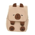 thumbnail image 2 of Mochila Capibara Mochila Ligera Portátil con Correas Ajustables Casual Caqui, 2 of 9