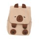 thumbnail image 2 of Mochila de capibara, bonita mochila de viaje ligera de gran capacidad, mochila para libros Caqui, 2 of 9