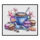 thumbnail image 1 of 11CT punto de cruz completo café postre estampado DIY Kits de bordado hilo de algodón Likrtyny decoración de arte, 1 of 9