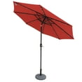 thumbnail image 5 of Island Umbrella Mirage Fiesta 9-ft Octagonal Market Umbrella with Solar LED Lights, 5 of 13