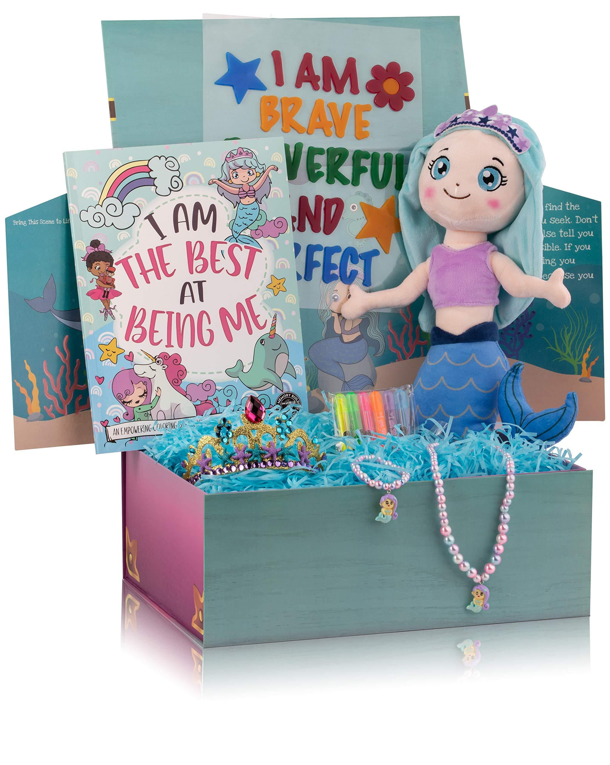 HAPPY HUES Glow in The Dark Blanket Mermaid Gifts for Toddler KidsTeen  Girls