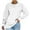 White, variant on Dezsed Women's French Terry Fleece Crewneck Sweatshirt Loose Shirt Long Sleeve Blouse Casual Pullover Tops Wine M