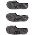 thumbnail image 3 of Vans Classic Super No Show 3 Pair Pack, Black Heather, 6.5-9 Men's Shoe Size, 3 of 3