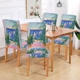 thumbnail image 2 of Yayeee 2 Pack Dining Chair Covers Stretch Parson Chairs Slipcovers Seat Protector, Boat Seaside, 2 of 6