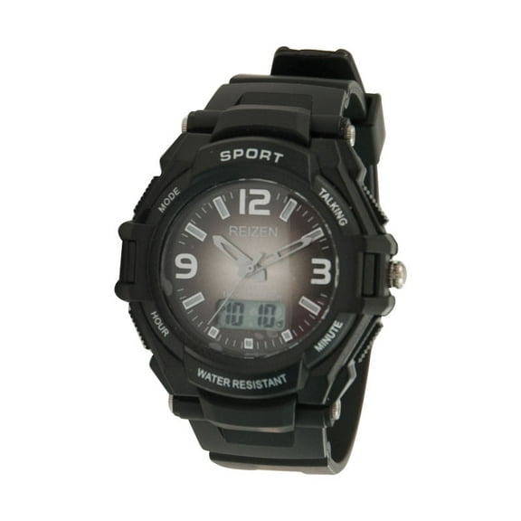 Digital Analog Talking Water-Resistant Watch - English