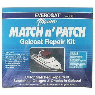 Marine Coat One, Professional Gelcoat Boat Repair Kit, Fiberglass ...
