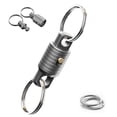 thumbnail image 5 of Titanium Quick Release Keychain Heavy-Duty Detachable Clip, Anti-Lost EDC Key Holder Ring for Men Women, 5 of 9