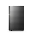 Hisense 3.2 Cu Ft Two Door Mini Fridge with Freezer RT32D6ABE, Black