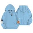 thumbnail image 4 of Halloween Sweatshirt Kids Long Sleeve Cute Graphic Tops with Pocket Fall Winter Party Holiday Clothes, 4 of 4