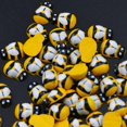 thumbnail image 5 of 100pcs Mini 9x12mm Bees Self Adhesive Wooden Bumble Bee Craft CardS Wood Toppers R0W6, 5 of 9