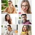 thumbnail image 6 of Blue Light Blocking Glasses for Women Men, 4Pcs Fashion Fake Anti Eye Strain Eyeglasses for Teens, Square Eyeglasses Frame Computer Glasses Non Prescription Reading Gaming Glasses, 6 of 7