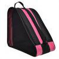 Bolsa para patines de hielo para niños, mochila de viaje gruesa y transpirable para patinaje sobre hielo (rosa)