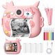 thumbnail image 1 of Digital Camera Kids Print Camera 2.4 Inch HD Screen Dual Camera Pink, 1 of 5