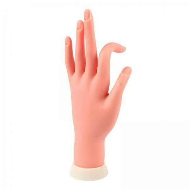 Manos de entrenamiento de uñas,Mano de entrenamiento de uñas,práctica,modelo de manicura de mano,Impresora de uñas postizas suaves y móviles,herramienta de manicura para uñas,Arte de
