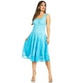 thumbnail image 5 of Sakkas Spring Maiden Ombre Peasant Dress - Blue - One Size, 5 of 5