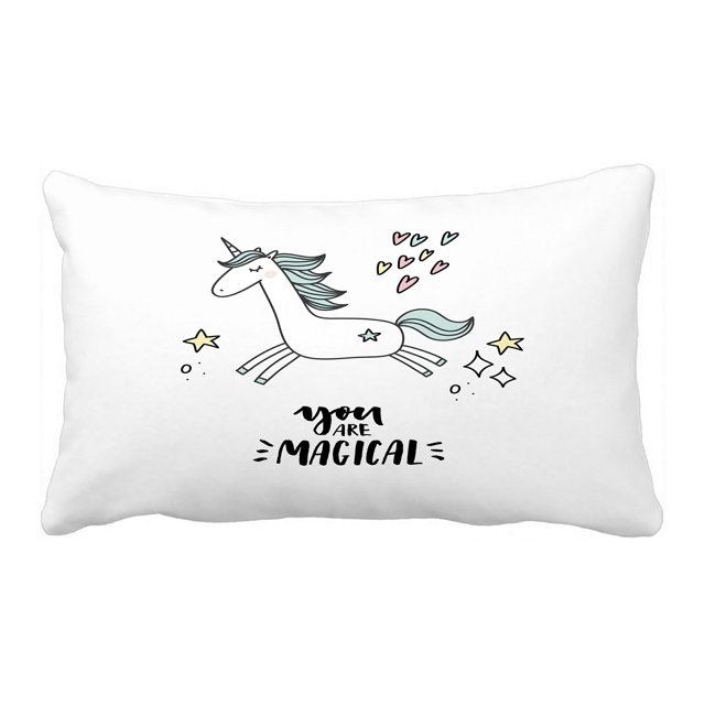 ABPHQTO Unicornio Funda de Almohada Funda de Almohada Protector de Almohada Cama 50x75 cm