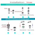 thumbnail image 6 of The sink faucet hose adapter is suitable sink faucet quick connector, GHT3/4 inch adapter, connected to the garden hose, used for portable washing machines/washing machines, showers, pet showers., 6 of 11