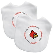 Louisville Cardinals Infant 2-Pack Baby Bibs - White