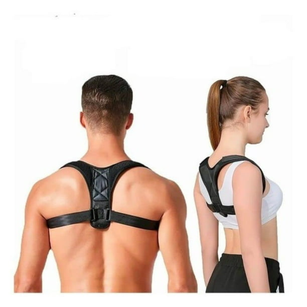 Corrector de postura de espalda, enderezador de espalda para hombres o mujeres Cinturón de espalda ajustable para mantener la espalda recta y soporte de la columna vertebral Corrección de cifosis Bol