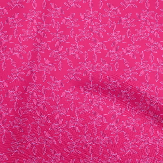 oneOone Viscose Chiffon Fuschia Pink Fabric Asian Block Craft Projects Decor Fabric Printed By The Yard 42 Inch Wide