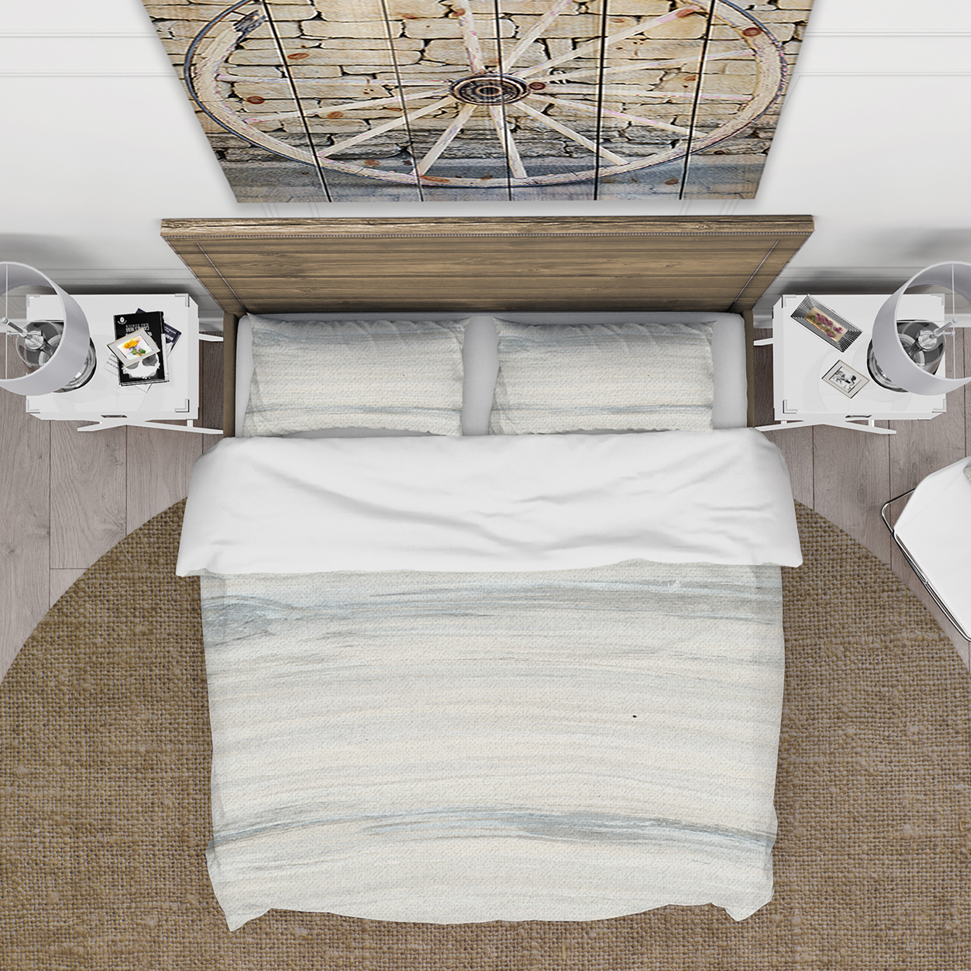 Designart 'Watercolor colorfields III' Modern & Contemporary Duvet Cover Set