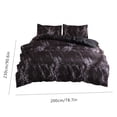 thumbnail image 2 of Juego de ropa de cama de marmoleado de 3 piezas, funda de edredón, juego de funda de almohada, dormitorio, habitación de invitados, funda nórdica, funda de almohada sidaley HA3042-11B, 2 of 7