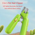 thumbnail image 3 of Pet Nail Clipper Safety Cutter For Led Lighting Scissor Manicure Pedicure Care, 3 of 5