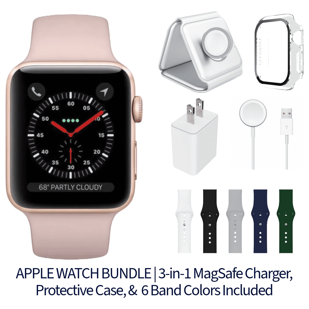 Restored Apple Watch Series 3 (GPS+Cellular, 42mm) - Rose  display picture 2