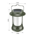thumbnail image 3 of YoGold Outdoor LED Rechargeable Camping Lantern, Rotary Dimming Solar Lantern IPX4 Waterproof , Light Weight Camping Essentials, Lanterns for Power Outages, Home, Emergency, Hurricane Green, 3 of 9