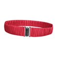 thumbnail image 3 of Cinturón elástico ancho con cintura plisada para mujer, accesorio de moda para la cintura. Rojo, 3 of 7