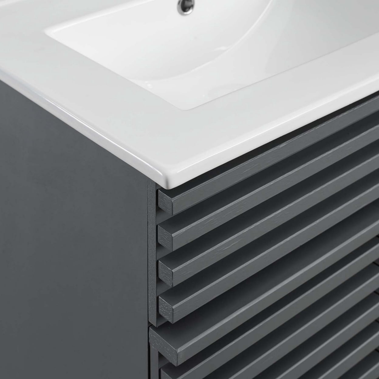 Modway Render Bathroom Vanity, Gray