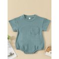 thumbnail image 2 of Bagilaanoe Newborn Baby Boy Rompers Short Sleeve Bodysuits 6M 12M 18M 24M Infant Casual One Piece Short Jumpsuit, 2 of 8