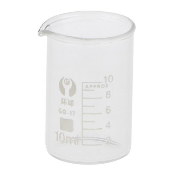 Paquete de 6-20 Vasos de de Medición de de Forma Baja, Cristalería de Laboratorio de Química, 10 ML , 6 piezas Sunnimix Vaso graduado de vidrio