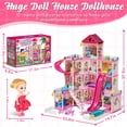 thumbnail image 2 of Casa de muñecas Lehoo Castle Dreamhome de 4 pisos y 12 habitaciones con muñeca, 2 of 8