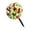 #D, variant on Artificial Rose Ball Ground Stake Style 2 (Rose Ball Ground Stake, Artificial Rose Topiary), Colorful Round Ornament Ground Stake Decor Outdoor Yard Ornament Faux Rose Ball Plant for Cemetery Garden