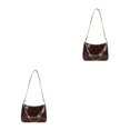 thumbnail image 2 of Guardoinrt Sac à Main à la Mode et Polyvalent Compact et Portable Robuste et Durable pour Femmes Cadeaux Marron 2ensemble, 2 of 6