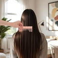 thumbnail image 4 of Unique Bargains 1 Pc Wave-shaped Hair Comb Pink Acetate Sheet, 4 of 5