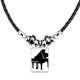 thumbnail image 1 of modelo de instrumento de musica clasica de piano collar a mano colgante de cuerda de cuero Unbranded M, 1 of 3