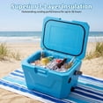 thumbnail image 5 of ELLEGNT 21 QT Portable Hard Cooler, Insulated Ice Chest with 2 Cup Holders, Blue, 5 of 10