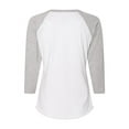 thumbnail image 3 of Women's Baseball Fine Jersey Three-Quarter Sleeve Tee, 3 of 3