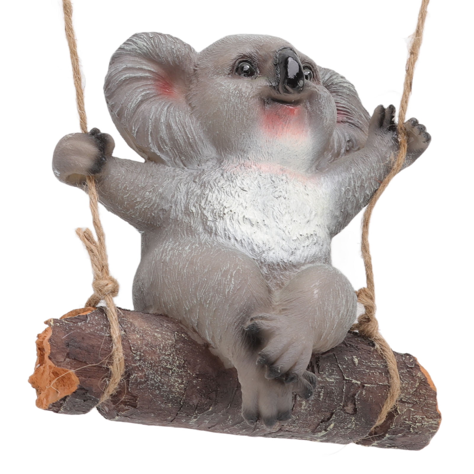 LAZIOEGR Swing Koala Sculpture Synthetic Resin Animal Statues Decoration for Garden, Patio & Outdoor Ornament, 7.1 inches / 18 cm