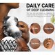 thumbnail image 5 of Esponja de ducha RelaxScene, red exfoliante africana, negra, 2 unidades, 5 of 6