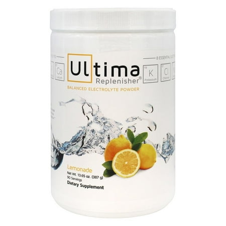 Ultima Health Products - Ultima Replenisher Balanced Electrolyte Powder Drink Lemonade - 13.65 (Best Running Electrolyte Drink)