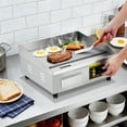 thumbnail image 7 of 1700W Stainless Steel Flat Top Grill with Adjustable Temperature Control, 18 Inch Griddle for Indoor Cooking, 7 of 7