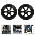 thumbnail image 4 of MasteelfCA 2 Pcs Roue de Fauteuil Roulant 8 Pouces Flexible Roue Robuste Pièce de Fauteuil Roulant, 4 of 8