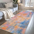 thumbnail image 3 of 2x6 Rainbow Rug Runners for Hallways Kitchen Runner Rug Non Slip Washable Colorful Long Runner Rugs with Rubber Backing Soft Abstract Carpet Runner for Bedroom, Kitchen, Bathroom, Entryway, 3 of 9