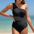 thumbnail image 2 of Youyipin Womens Swimsuits One Piece Swimsuit One Shoulder Bathing Suit For Women Slimming Sexy Mesh Sheer Swimwear, 2 of 5