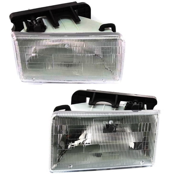 Garage-Pro Driver and Passenger Side Headlight for Dodge Dakota 1991-1996 Halogen With bulb(s) Replaces# 55054714 55054715