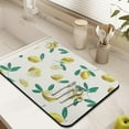 thumbnail image 3 of Vintage Lemons and Bees Coffee Station Mat Absorbent Rubber Backed Drying Mat for Kitchen Counter Cute Bright Yellow Print, 3 of 6