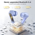thumbnail image 5 of Wireless Earbuds Bluetooth Noise Cancelling Ear Buds for iPhone Android Sports Workout, 46H Playtime, Microphone Deep Bass Stereo, LED Display, Waterproof in Ear Earphone, Light Blue, 5 of 8